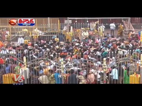 Medaram Draws Huge Crowd Ahead Of Sammakka Saralamma Jatara | Teenmaar News | V6 Telugu News