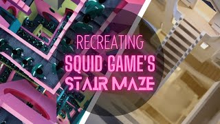 CRAZY SQUID GAME STAIR MAZE DIORAMA #Netflix #SquidGame #오징어게임 #modelmaking #miniatures #diorama