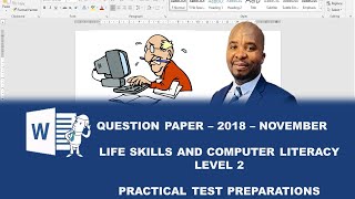QUESTION PAPER - LIFE SKILLS AND COMPUTER LITERACY PRACTICAL - PART 1 screenshot 3