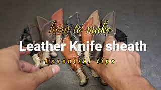 How to Make a Leather Knife Sheath | Essential Tips & Tricks آموزش ساخت غلاف چرمی چاقو | نکات ضروری