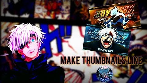 Thumbnail Like @GOJO  On Mobile📲 - Alight Motion Tutorial - "FREE PRESET"