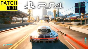 CYBERPUNK 2077 NEW PATCH 1.31 UPDATE - PS4 Slim Gameplay Performance & Graphics Test #4