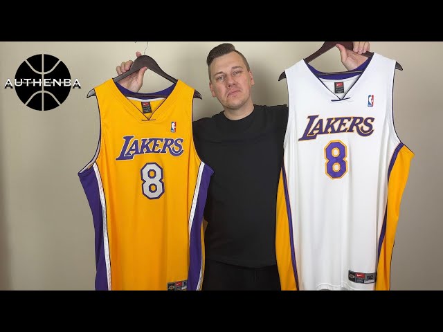 Lakers Kobe Bryant #8 vs #24 jersey comparison