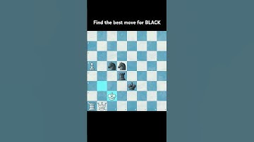 CHESS PUZZLE 13: Find the Best move for BLACK #chessmaster #chesspuzzle #chess player #shorts #short
