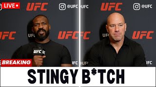 “STOP ROBBING US STINGY B*TCH!!!” Jon Jones GOES AT Dana White Over UFC Fighter Pay!!! Update