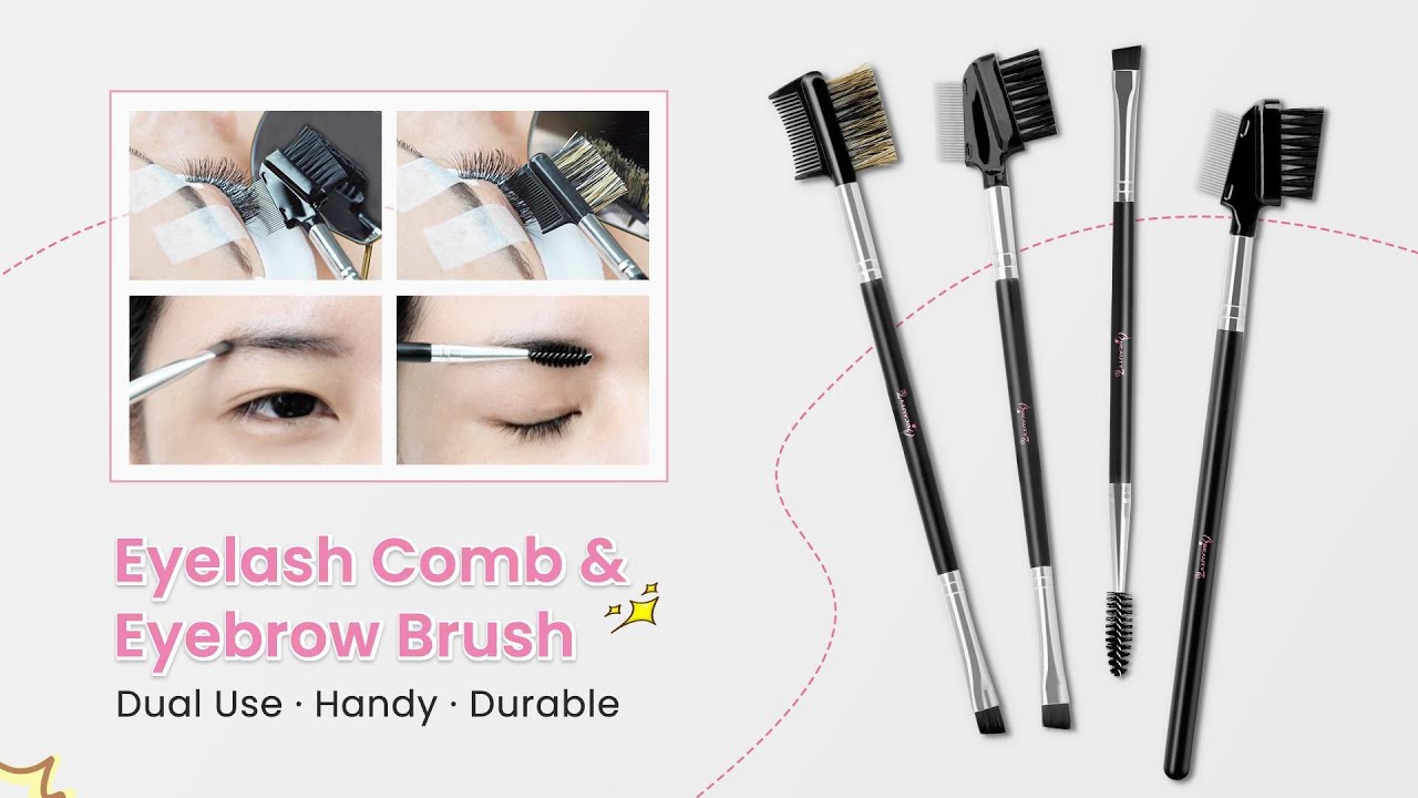 Eyelash Comb and Brow Brush | Dual Use Handy Tool in Makeup Bag | Beauty7