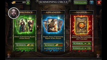 [KoA][Farm] Master Summoning Epic Heroes in King of Avalon - 2017-05-15