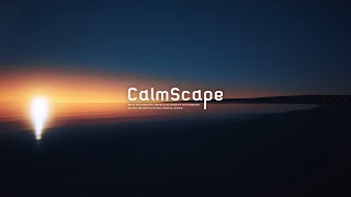 Calm sea with the sun setting | Sea Sounds & Cozy Ambience ASMR for study, sleep & relax