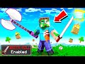 I found TITAN WEAPONS in MINECRAFT! (insta-kill)