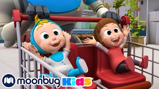 Baby Racer - Kids Video Subtitles | @ARPOTheRobot | Cartoons for Kids | Moonbug Literacy