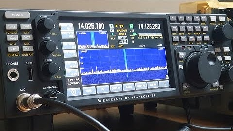 Elecraft K4 - RX CW receiving in 20 meters testing NR and APF - IW2NOY