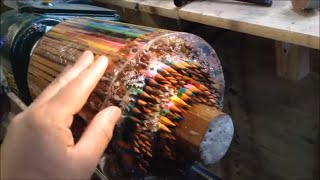 Woodturning - Thousands of pencils into a MASSIVE vase!