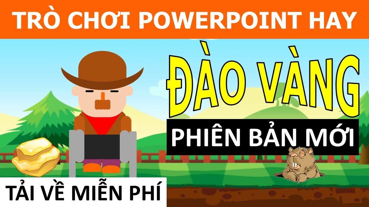 Trò Chơi Powerpoint Đào Vàng - Tải Miễn Phí - Youtube