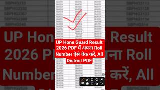 UP Police Home Guard Result 2026 PDF | UP Home Guard Result Kaise Check Kare 2026