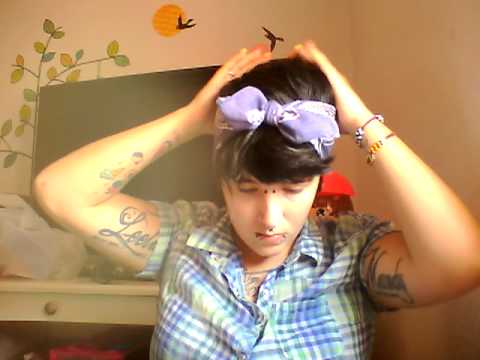 como poner una bandana teniendo el pelo corto