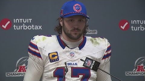 Bills postgame reaction: Josh Allen