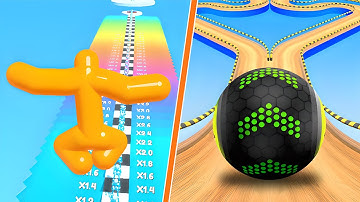 💛💚 Going Balls vs Tall Man Run All Levels Gameplay Walkthrough 4K