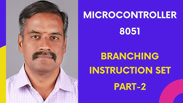 Branching Instruction Set-8051-Part-2