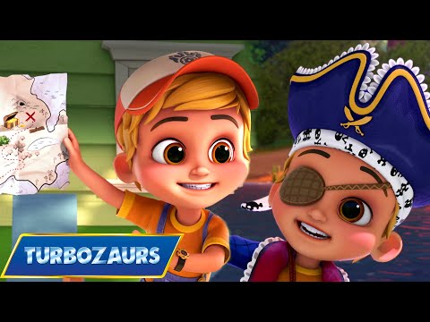 Finding The Birthday Treasure With Turbozaurs 🦖 S1 EP3 🦴 Dinosaur Cartoon For Kids
