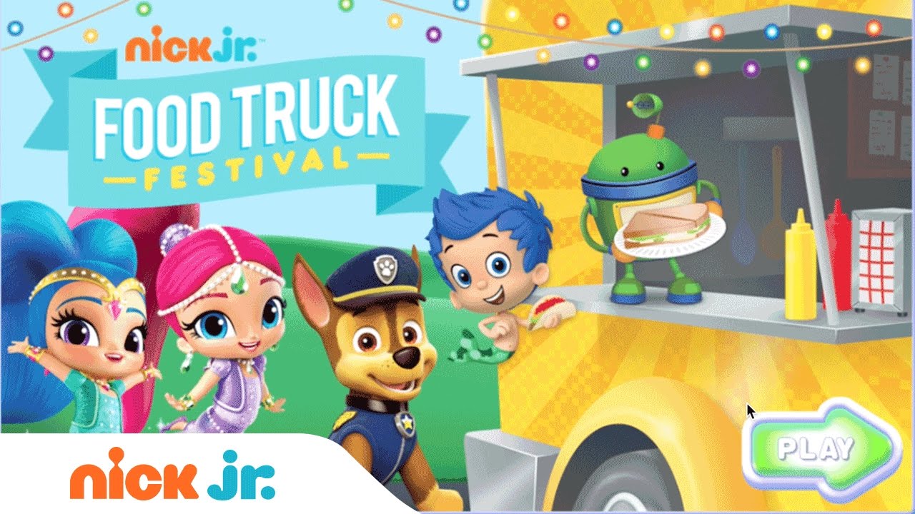 ⁣Play Food Truck Festival for Free w/ PAW Patrol, Bubble Guppies & More Nick Jr. Friends | Games