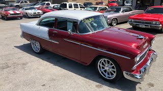 Test Drive 1955 Chevy Bel Air 2 Door Post SOLD for $26,900 Maple Motors #601