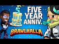 Brawlhalla FIVE YEAR Anniversary Event!! 🎉 • NEW TITLES + GALA COLORS + More!!