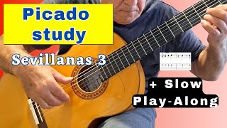 Download Lagu Sevillanas Melody in E Minor – Picado Study + TAB MP3