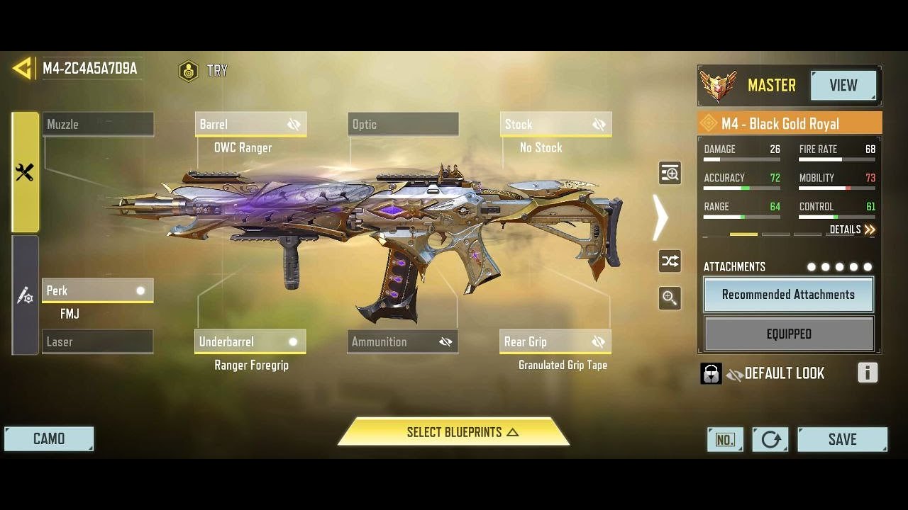 Call of duty mobile_M4_gameplay_weapon config - YouTube