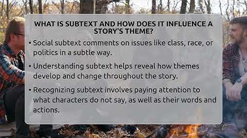 What Is Subtext And How Does It Influence A Story