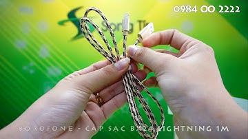 BOROFONE - Dây Cáp Sạc BX24 - Cổng Lightning 1m