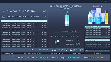 Sistema de Vendas Externas em Excel VBA UI UX Design