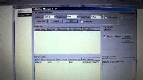 Zigbee RS-232 Adapter Test
