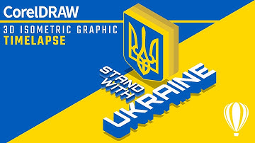 Create a 3D Isometric Graphic in CorelDraw | Coreldraw Tips Tricks & Techniques | Stand With Ukraine