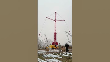 Light tower assembly device #automobile #mechanical #excavator #xcavator