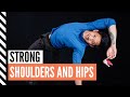 2 exercises for legs, hips, and shoulders - Shoulder and hip mobility follow along