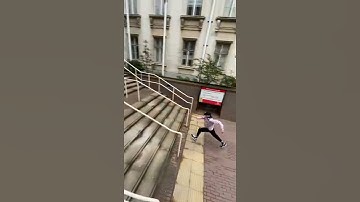 huge running parkour jump