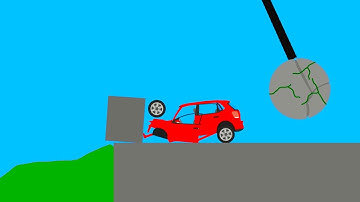 *NEW* Epic Car Destruction in Phun Algodoo | Jumps & High Speed Car Crashes