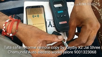 Tata safari storme remote copy by Keydiy X2 Jai Shree Chamunda Auto electric works jalore 9001323068
