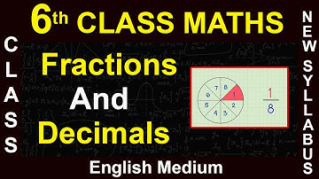 6th Class ||  English Medium ||  Maths | Fractions And Decimals | 2020 New Syllabus  Digital Teacher