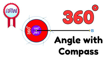 How to Construct a 360 Degree Angle using Compass
