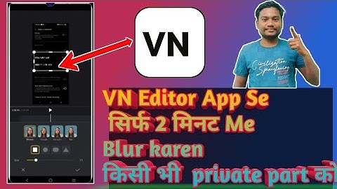 How To Blur Personal Information In Video On VN Editor || Private part ko blur kaise Karen video me