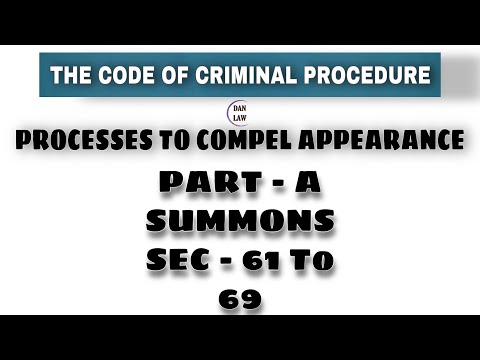 SUMMONS IN CRPC