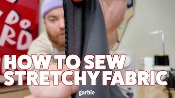 How to Sew Stretchy Fabric on a Singer Heavy Duty | How to Start Sewing | Garbie