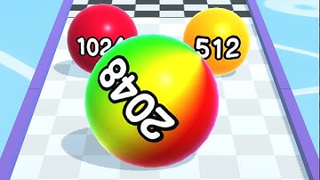 Ball Run 2048 - All Levels Gameplay Android, iOS ( Levels 836 - 858 )