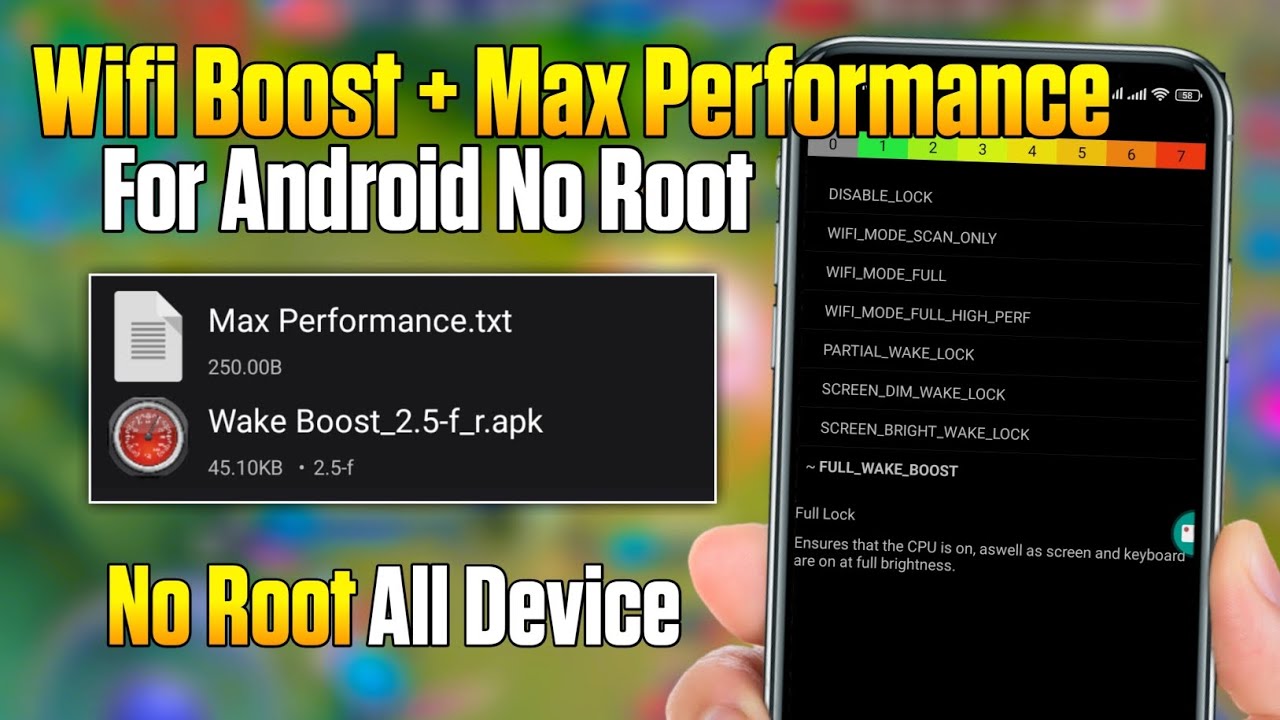 How To Wifi Boost + Max Performance For Android No Root | Max FPS & Fix ...