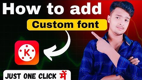 kinemaster  में custom font add कैसे करे | how to add custom font in kinemaster #jatahatech