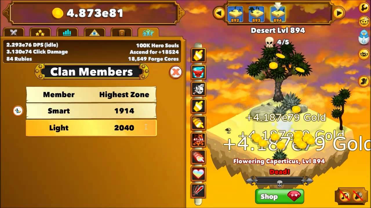 09 Clicker Heroes - Clans, Raids und Immortals = Patch 0.20 ist da!