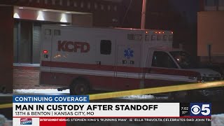 Man in custody after standoff