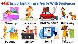 +60 Important Phrasal Verbs With Sentences | Phrasal Verbs With Pictures