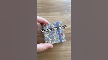 Sketchbook check! The tiny sketchbook is almost complete 👀 #sketchbooktour #tinypainting